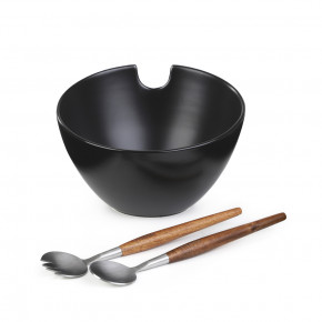 Купа за салата с прибори HOMLA MOOKA 24 см., черен