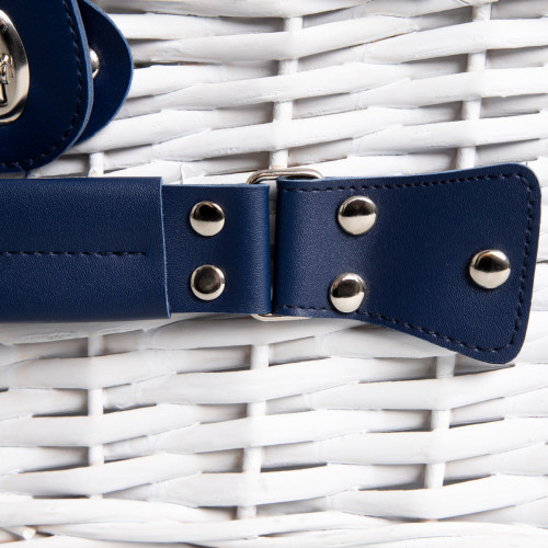 Кошница за пикник за 4 човека с одеяло HOMLA ORLANDO 46x30x20 см., бял Кошница за пикник за 4 човека с одеяло HOMLA ORLANDO 46x30x20 см., бял