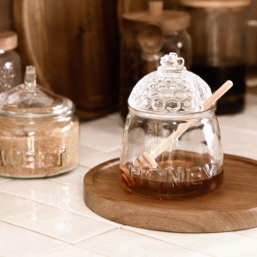 Буркан за мед с лъжица HOMLA REGEL 550 мл.