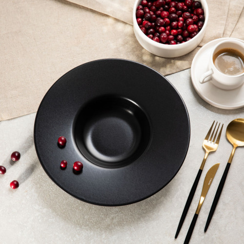 Чиния за паста HOMLA FAMELIO 28 см., черен