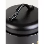 Буркан за кафе HOMLA ESCILLE 14x10 см, черен