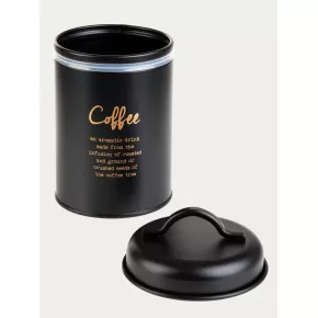 Буркан за кафе HOMLA ESCILLE 14x10 см, черен