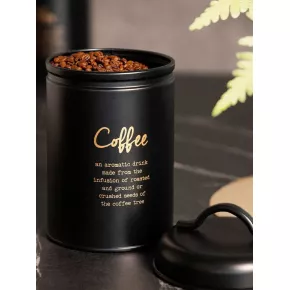 Буркан за кафе HOMLA ESCILLE 14x10 см, черен