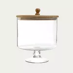 Поставка за сладкиши с капак HOMLA WOOD COLONY 22x21 см