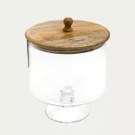 Поставка за сладкиши с капак HOMLA WOOD COLONY 22x21 см
