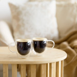 Сет чаши с двойно дъно 2 бр. HOMLA CEMBRA 120 мл. Сет чаши с двойно дъно 2 бр. HOMLA CEMBRA 120 мл.