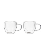 Сет чаши с двойно дъно 2 бр. HOMLA CEMBRA 80 мл. Сет чаши с двойно дъно 2 бр. HOMLA CEMBRA 80 мл.