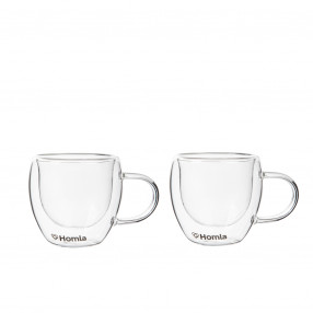 Сет чаши с двойно дъно 2 бр. HOMLA CEMBRA 80 мл.