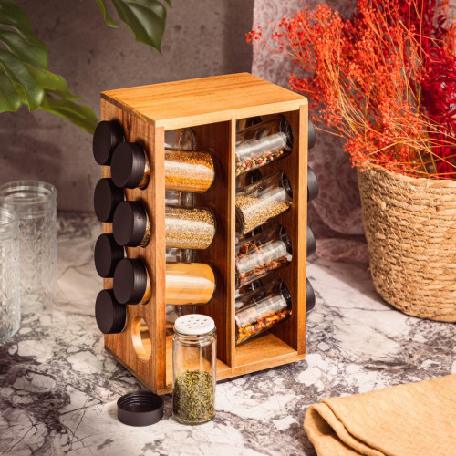 Подправки с въртяща поставка 16 ел. HOMLA LENNE Подправки с въртяща поставка 16 ел. HOMLA LENNE