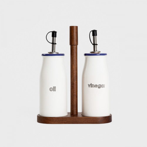 Сет за олио и оцет с поставка HOMLA MODERN Сет за олио и оцет с поставка HOMLA MODERN