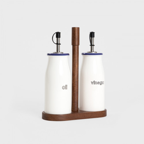 Сет за олио и оцет с поставка HOMLA MODERN Сет за олио и оцет с поставка HOMLA MODERN