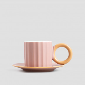 Чаша с чиния HOMLA YELLY 100 мл., розов