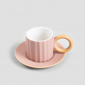 Чаша с чиния HOMLA YELLY 100 мл., розов