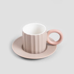 Чаша с чиния HOMLA YELLY 100 мл., бежов