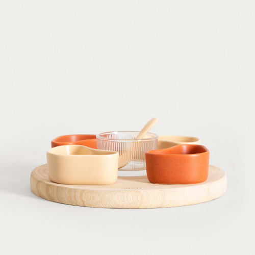 Поднос в комплект купи и лъжица 7 части HOMLA GRENADA Поднос в комплект купи и лъжица 7 части HOMLA GRENADA