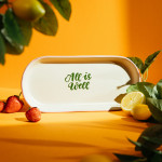 Плато HOMLA SERRA 26 см., бял