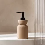 Диспенсър за течен сапун HOMLA  ELVIA 7.2x7.2x17.5 см, бежов