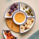 Поднос на въртяща се основа с 5 бр. купи HOMLA NAVIA 