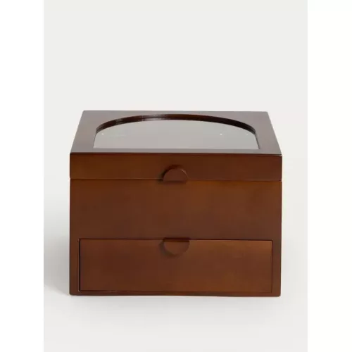 Кутия за бижута на два етажа HOMLA LIORE 20x20x13.5 см.