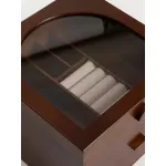 Кутия за бижута на два етажа HOMLA LIORE 20x20x13.5 см.