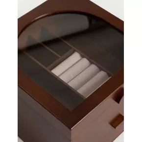 Кутия за бижута на два етажа HOMLA LIORE 20x20x13.5 см.