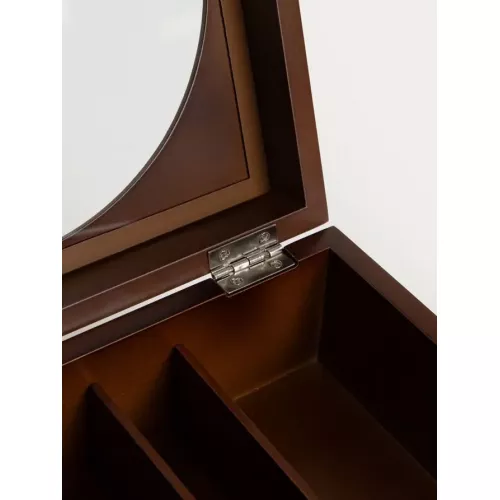Кутия за бижута на два етажа HOMLA LIORE 20x20x13.5 см.