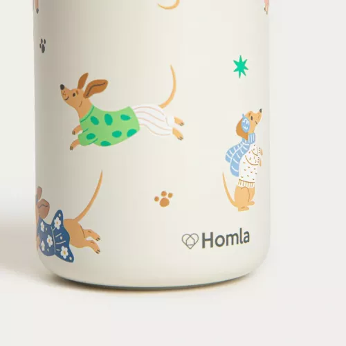 Сет детска кутия за храна и чаша HOMLA BITEA, дакел