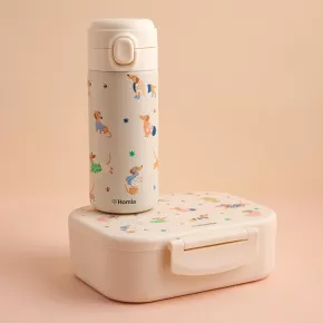 Сет детска кутия за храна и чаша HOMLA BITEA, дакел