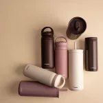 Термочаша със сламка HOMLA COCOA 500 мл., бежов