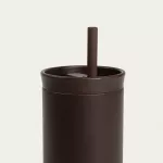 Термочаша със сламка HOMLA COCOA 500 мл., кафяв