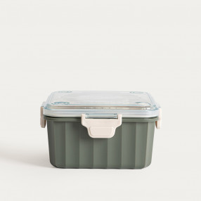 Кутия за храна с прибор HOMLA POPPIE 2,15 л., зелен