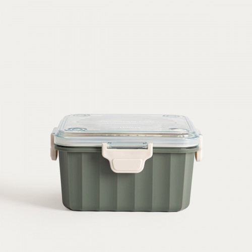 Кутия за храна с прибор HOMLA POPPIE 2,15 л., зелен