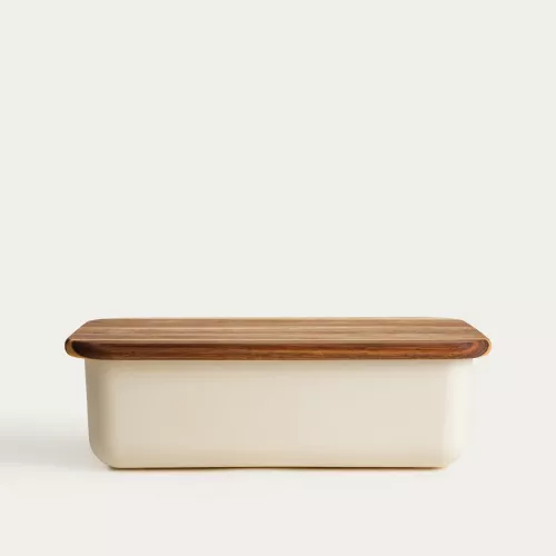 Кутия за хляб HOMLA NORIS 40x24x13 см, бежов