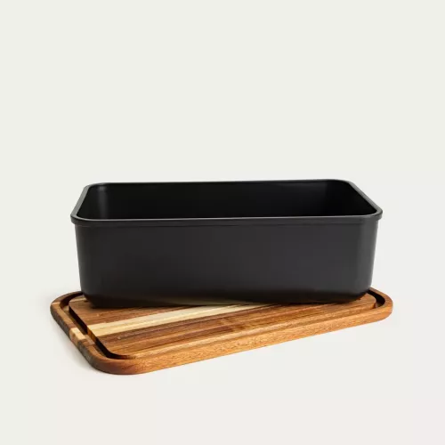 Кутия за хляб HOMLA NORIS 40x24x13 см, черен