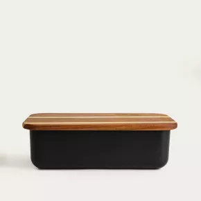 Кутия за хляб HOMLA NORIS 40x24x13 см, черен