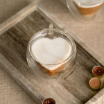 Сет чаши с двойно дъно 2 бр. HOMLA CEMBRA HEARTS 300 мл.