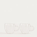 Сет чаши с двойно дъно 2 бр. HOMLA CEMBRA HEARTS 300 мл.