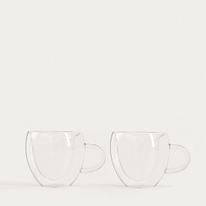 Сет чаши с двойно дъно 2 бр. HOMLA CEMBRA HEARTS 300 мл.