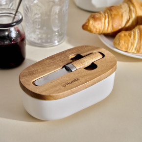 Съд за масло с нож HOMLA MOOKA