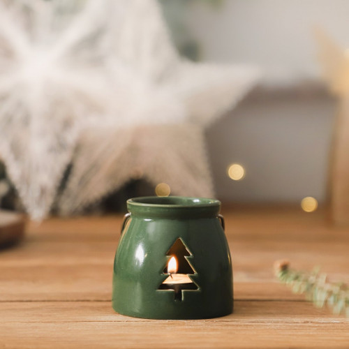 Свещник HOMLA TINSEL, зелен