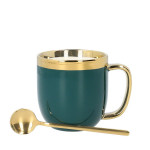 Чаша с лъжица HOMLA SINNES 280 мл., зелен