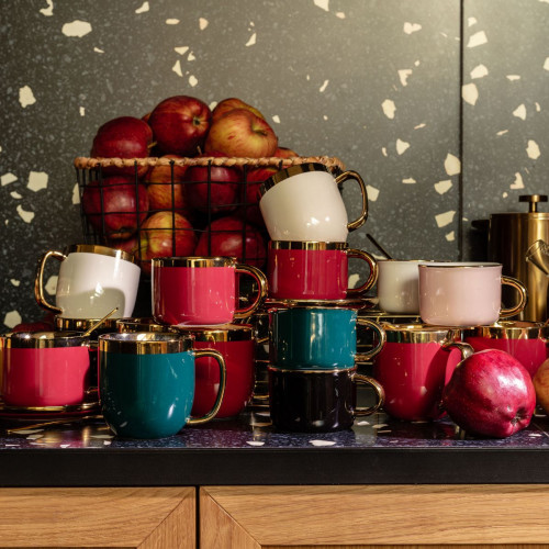 Чаша с лъжица HOMLA SINNES 280 мл., зелен