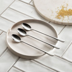 Сет лъжици за лате 3 бр. HOMLA STILO, сребрист