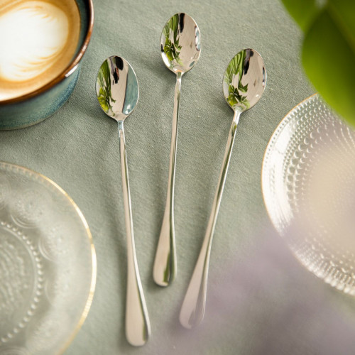 Сет лъжици за лате 3 бр. HOMLA STILO, сребрист