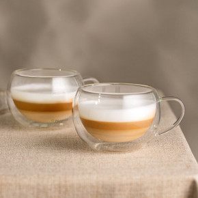 Сет чаши с двойно дъно 2 бр. HOMLA CEMBRA 270 мл.