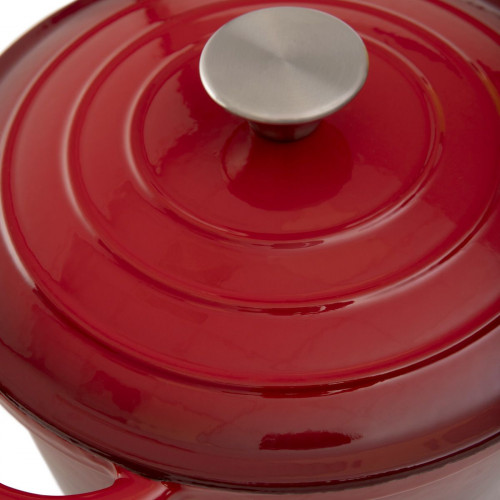 Тенджера HOMLA ANDREAS 4000 мл., червен