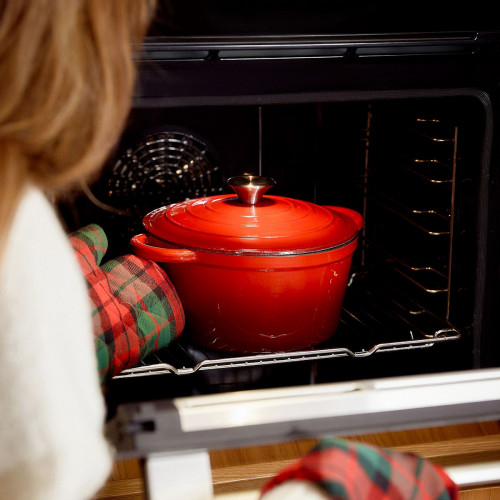 Тенджера HOMLA ANDREAS 4000 мл., червен