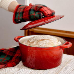 Тенджера HOMLA ANDREAS 4000 мл., червен