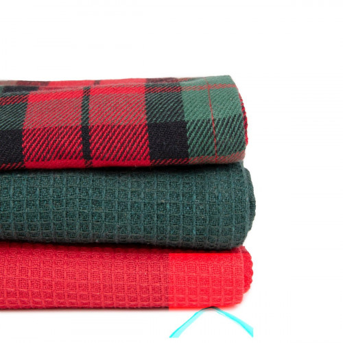 Сет кухненски кърпи 3 части HOMLA TARTAN 65x45 см.