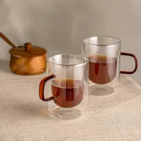 Сет чаши с двойно дъно 2 бр. HOMLA CEMBRA RETRO 350 мл.